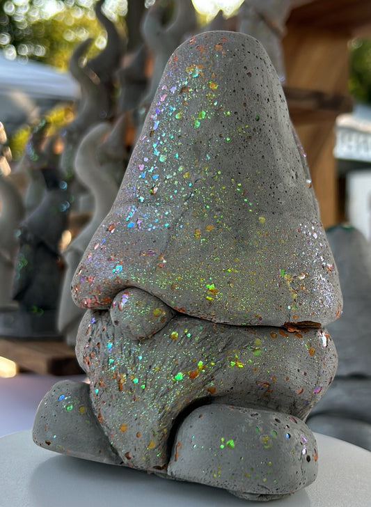 Glimmer Gnome with Shovel - Concrete - Indoor/Outdoor